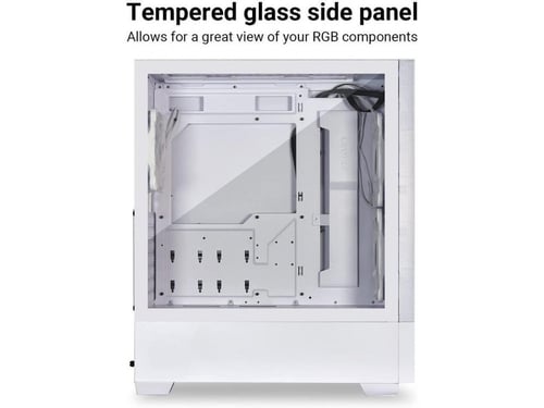 Mesh Airflow ATX PC Case Gaming - White LANCOOL205...