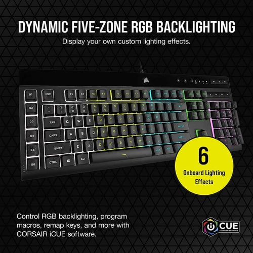 CORSAIR K55 RGB PRO-Dynamic RGB Backlighting