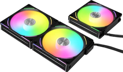 Lian Li UNI Fan AL120V2 120mm Triple Pack Black wi...