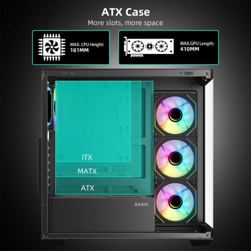 TC4000 Computer Gaming Case Black