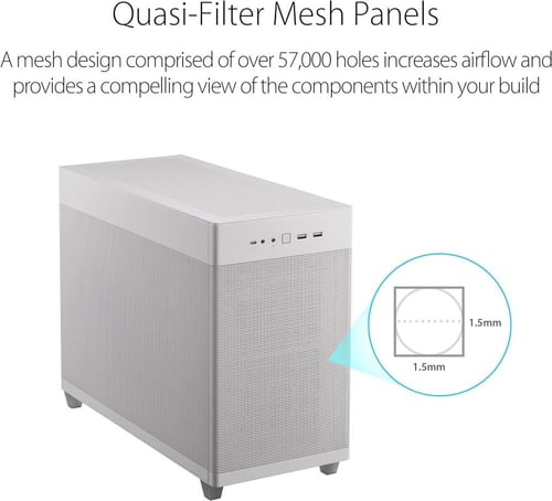 ASUS Prime AP201 33-Liter MicroATX White case كيس...