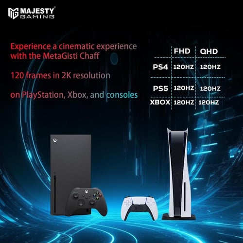 Majesty Gaming Monitor – 27” QHD 2K, 275Hz, 1ms, F...