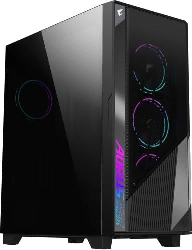 GIGABYTE AORUS C500 Glass - Black Mid Tower PC Gam...