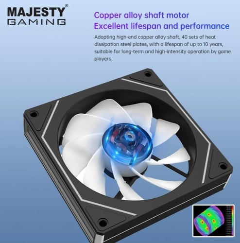مروحة تبريد ماجيستي انفينيتي | ARGB | ضبط سرعة PWM...