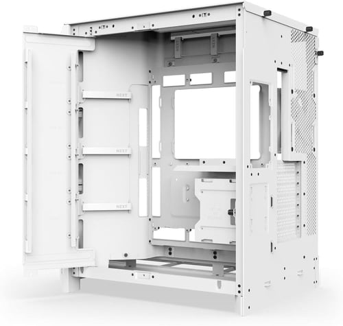 nzxt H9 Flow 2025 كيس كمبيوتر ابيض