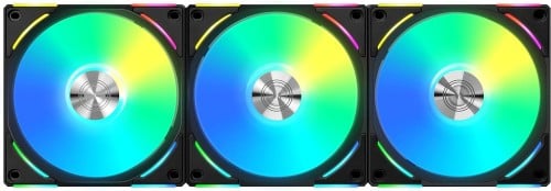 Lian Li UNI Fan AL120V2 120mm Triple Pack Black wi...