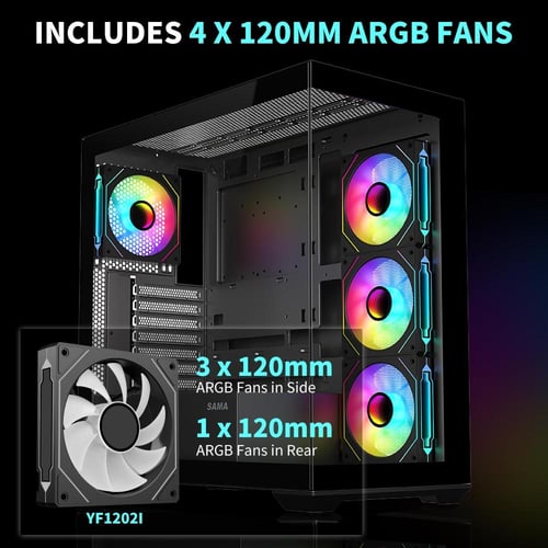 TC4000 Computer Gaming Case Black