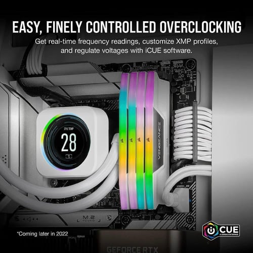 CORSAIR VENGEANCE RGB 64GB (2x32GB) DDR5 DRAM 6400...