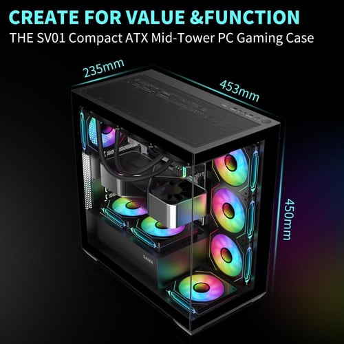 TC4000 Computer Gaming Case Black