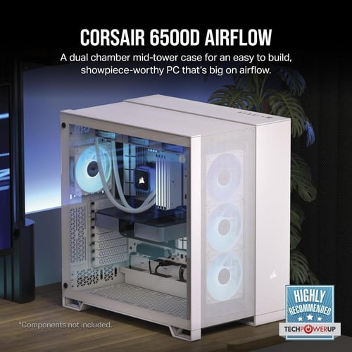 CORSAIR 6500D AIRFLOW Mid-Tower ATX Dual Chamber P...