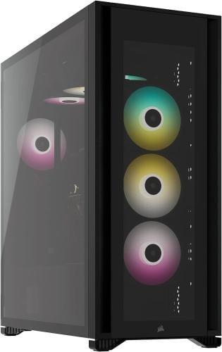 CORSAIR iCUE 7000X RGB Full-Tower ATX PC Case, Bla...