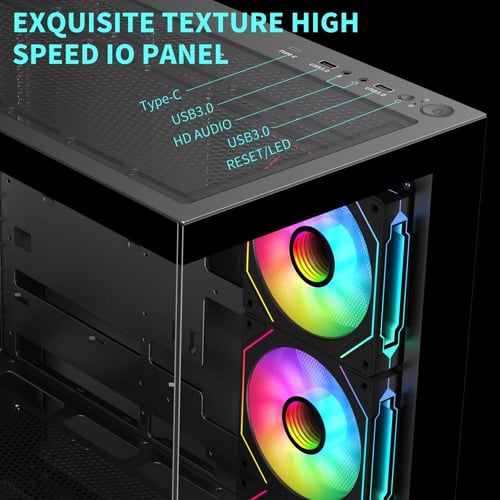 TC4000 Computer Gaming Case Black