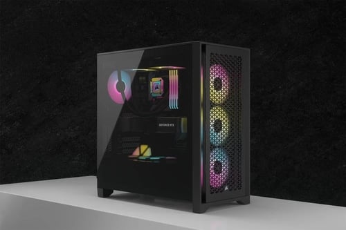 Corsair iCUE 4000D RGB Airflow Mid-Tower Case Blac...