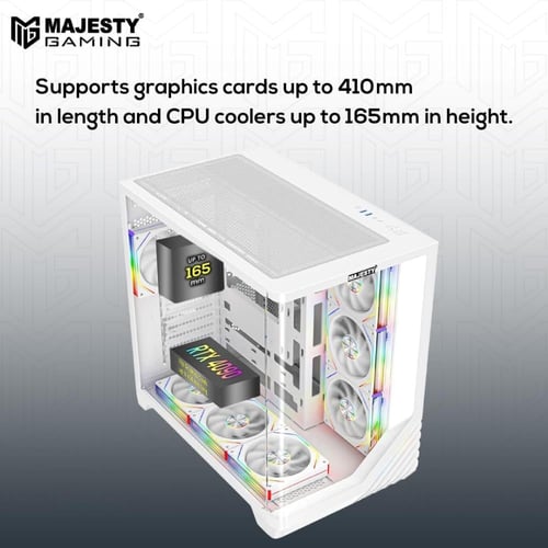 صندوق كمبيوتر ماجيستي ميد تاور بوليفارد مزود بـ بإ...