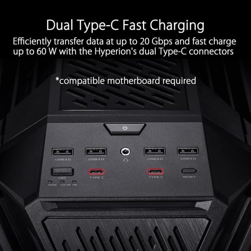 ASUS ROG Hyperion GR701 E-ATX Black Gaming Compute...