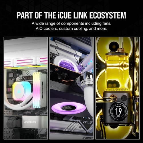 Corsair iCUE LINK QX120 RGB 120mm Magnetic Dome RG...