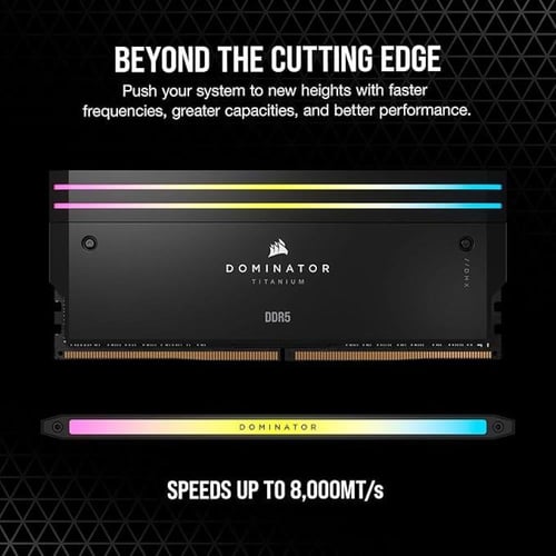 CORSAIR Dominator Titanium RGB DDR5 RAM 96GB (2x48...