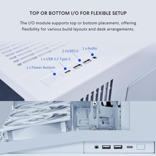 Lian Li O11D MINI V2 White صندوق كمبيوتر ليان لي أ...