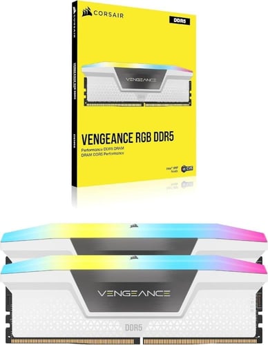 CORSAIR VENGEANCE RGB 64GB (2x32GB) DDR5 DRAM 6400...
