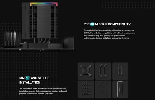 DeepCool AK500 digital Air cooler Black