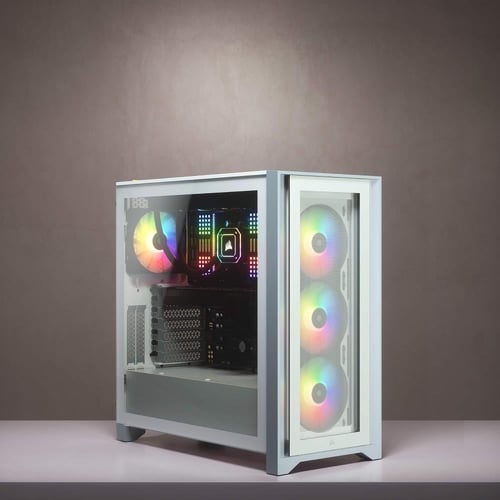 CORSAIR iCUE 4000X RGB Tempered Glass Mid-Tower AT...