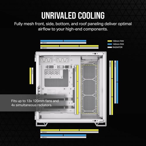 CORSAIR 6500D AIRFLOW Mid-Tower ATX Dual Chamber P...