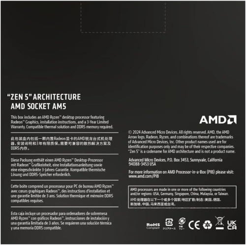 AMD Ryzen 9 9950X 8-Core, 16-Thread Unlocked Deskt...