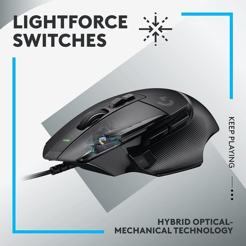 Logitech G502 X Wired Gaming Mouse Black ماوس العا...