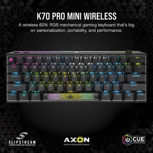 Corsair K70 PRO MINI WIRELESS RGB 60% Mechanical G...