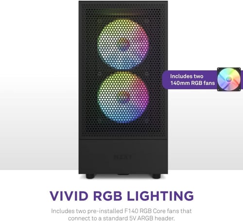 NZXT H5 Flow RGB Black كيس للكمبيوتر