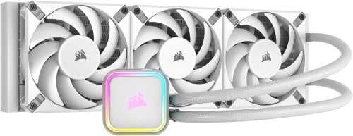 CORSAIR H150I RGB ELITE WHITE LIQUID CPU COOLER مب...