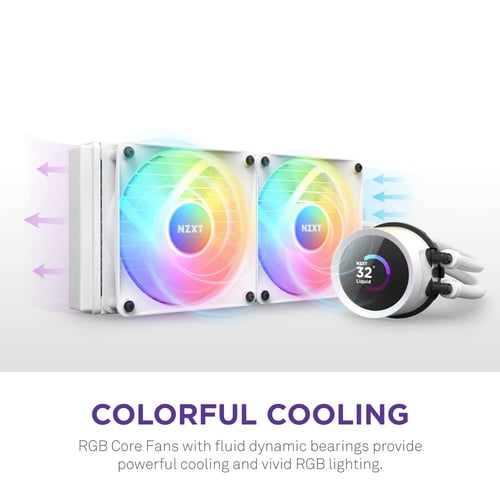 Kraken 280 RGB 280mm AIO Liquid Cooler with LCD Di...