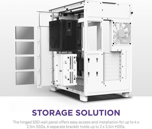 NZXT H9 Elite Dual-Chamber ATX Mid-Tower PC Gaming...