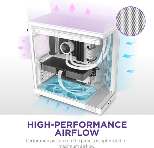 NZXT H6 FLOW (2023) COMPACT DUAL-CHAMBER ATX CASE...