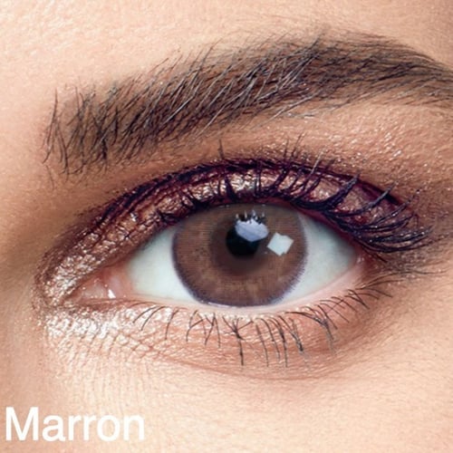 أنستازيا عدسات لاصقة ملونة شهرية - عبوة من عدستين