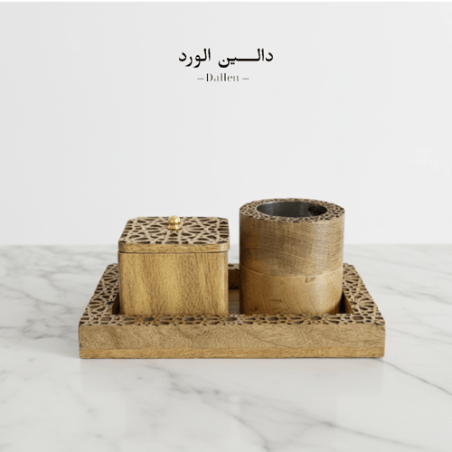 طقم مبخرة وعلبة عود