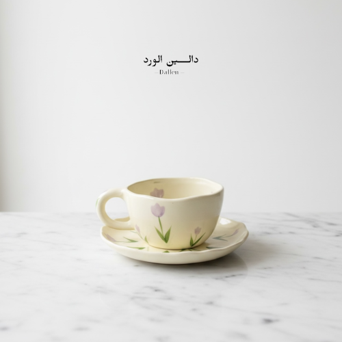 كوب خزامى - يشمل التغليف