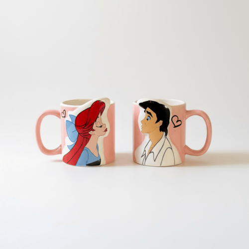 طقم كوبين ارييك وارييل - هدية حب