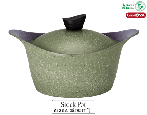 لاهويا قدر بغطاء مطلي بالسيراميك مقاس 28 سم 6.15 ل...
