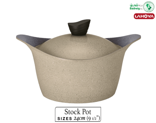 لاهويا قدر بغطاء مطلي بالسيراميك مقاس 24 سم 4.2 لت...