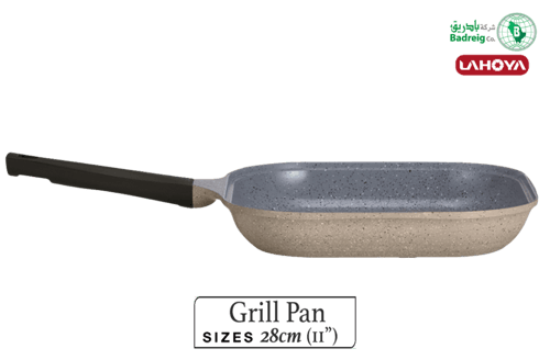 لاهويا طاوة شوي مطلية بالسيراميك مقاس 28 سم 3 لتر