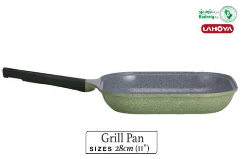 لاهويا طاوة شوي مطلية بالسيراميك مقاس 28 سم 3 لتر