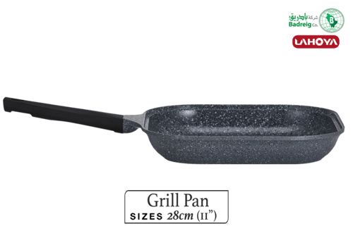 لاهويا طاوة شوي مطلية بالسيراميك مقاس 28 سم 3 لتر