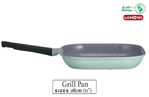 لاهويا طاوة شوي مطلية بالسيراميك مقاس 28 سم 3 لتر