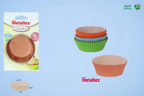 طقم ورق كيك 100حبة ميتالكس