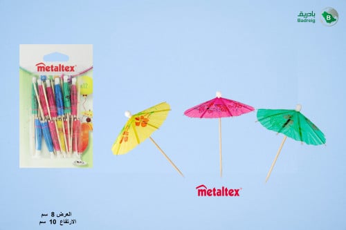 طقم عصا لالتقاط الطعام 12قطعة ميتالكس