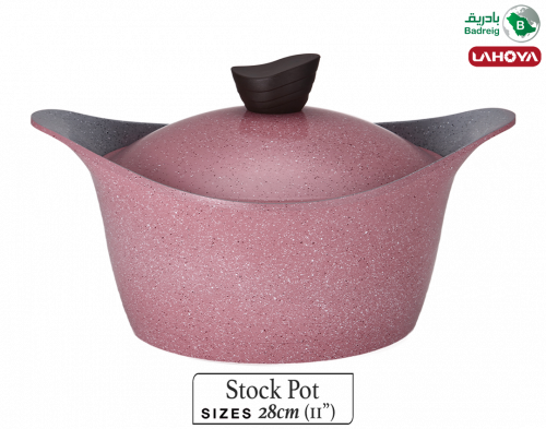 لاهويا قدر بغطاء مطلي بالسيراميك مقاس 28 سم 6.15 ل...