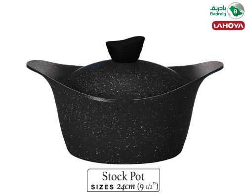 لاهويا قدر بغطاء مطلي بالسيراميك مقاس 24 سم 4.2 لت...
