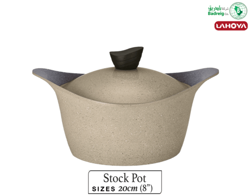 لاهويا قدر بغطاء مطلي بالسيراميك مقاس 20 سم 2.4 لت...