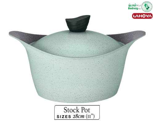 لاهويا قدر بغطاء مطلي بالسيراميك مقاس 28 سم 6.15 ل...